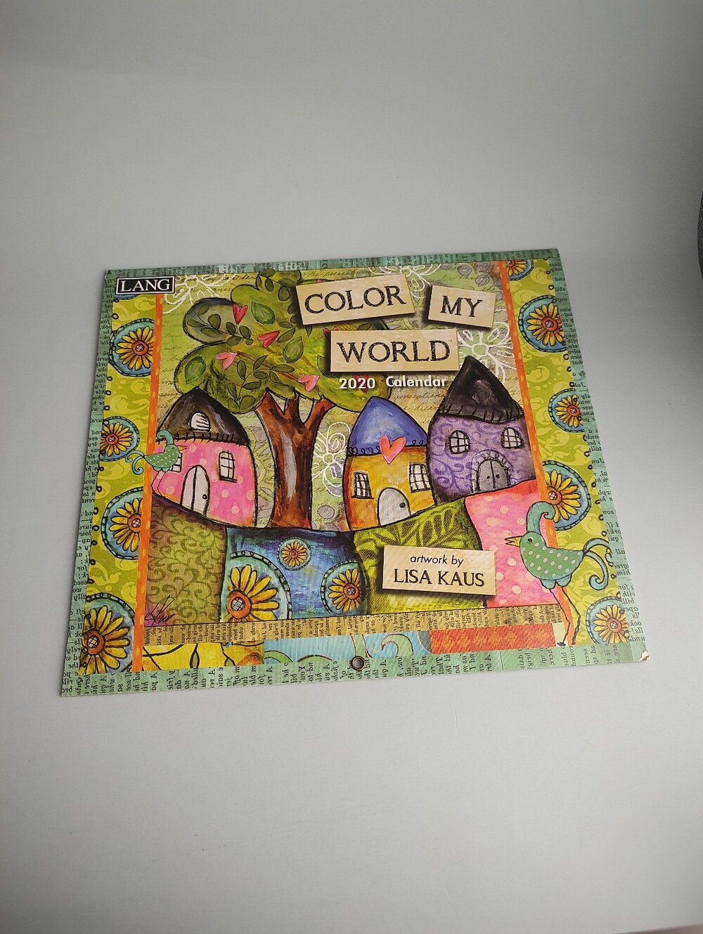 Color My World 2020 Calendar by Lisa Kaus - Colorful Illustrated Art